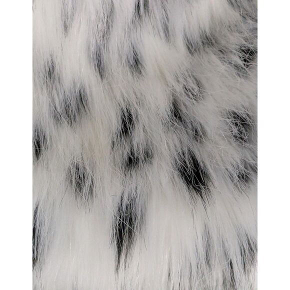 Like New Donna Salyers Fabulous Furs Snow Lynx Hooded Faux Fur Coat - Size Large - Picture 5 of 6